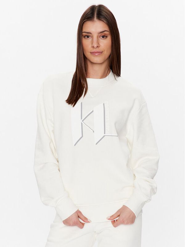 United Colors Of Benetton United Colors Of Benetton Суитшърт Unisex 225W2182 Бял Relaxed Fit