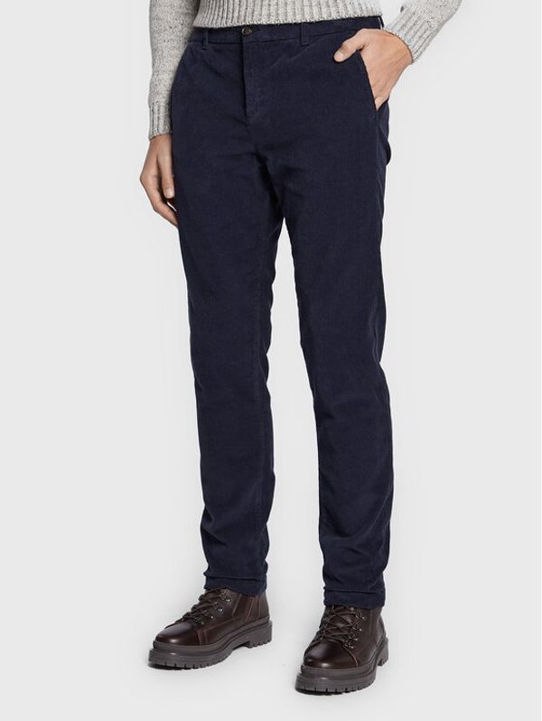 United Colors Of Benetton United Colors Of Benetton Текстилни панталони 43B8UF01B Тъмносин Slim Fit