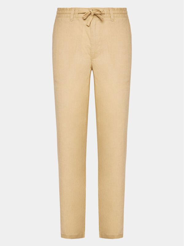 United Colors Of Benetton United Colors Of Benetton Текстилни панталони 4AGHUF00M Бежов Slim Fit