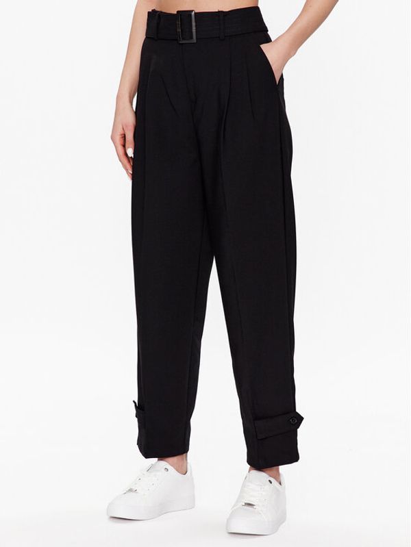 United Colors Of Benetton United Colors Of Benetton Текстилни панталони 4LKVDF038 Черен Relaxed Fit