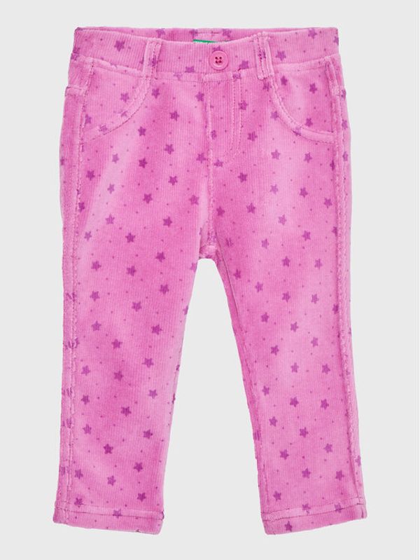 United Colors Of Benetton United Colors Of Benetton Текстилни панталони 4T5XGE00K Розов Regular Fit