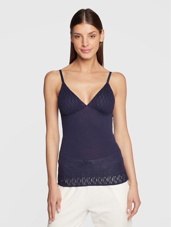 United Colors Of Benetton United Colors Of Benetton Тениска на пижама 11941H003 Тъмносин Slim Fit