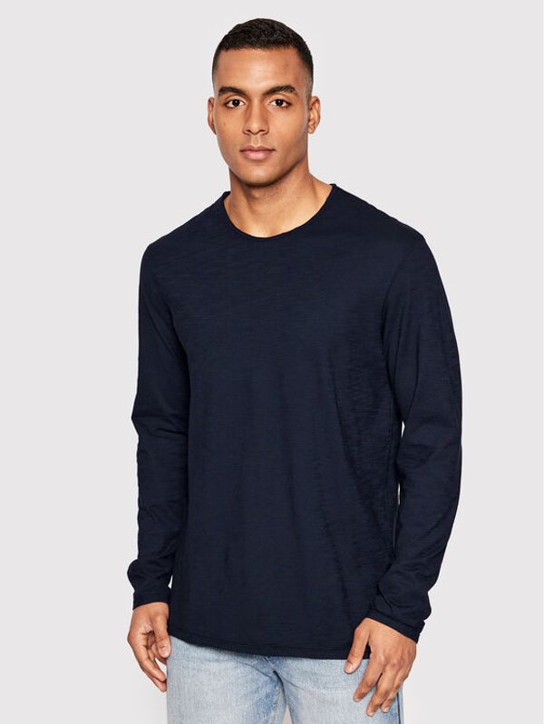 United Colors Of Benetton United Colors Of Benetton Тениска с дълъг ръкав 3JE1J19A9 Тъмносин Regular Fit