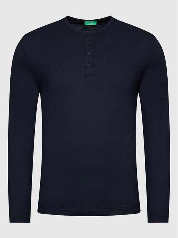 United Colors Of Benetton United Colors Of Benetton Тениска с дълъг ръкав 3JE1U102I Тъмносин Regular Fit