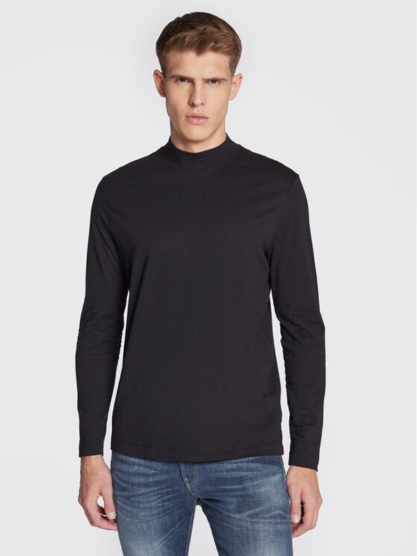 United Colors Of Benetton United Colors Of Benetton Тениска с дълъг ръкав 3ZQTU200I Черен Slim Fit