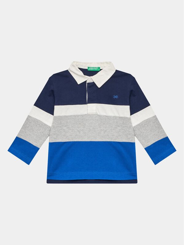 United Colors Of Benetton United Colors Of Benetton Тениска с яка и копчета 3BL0G300H Цветен Regular Fit