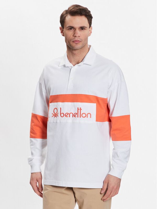 United Colors Of Benetton United Colors Of Benetton Тениска с яка и копчета 3MI6U3001 Цветен Regular Fit