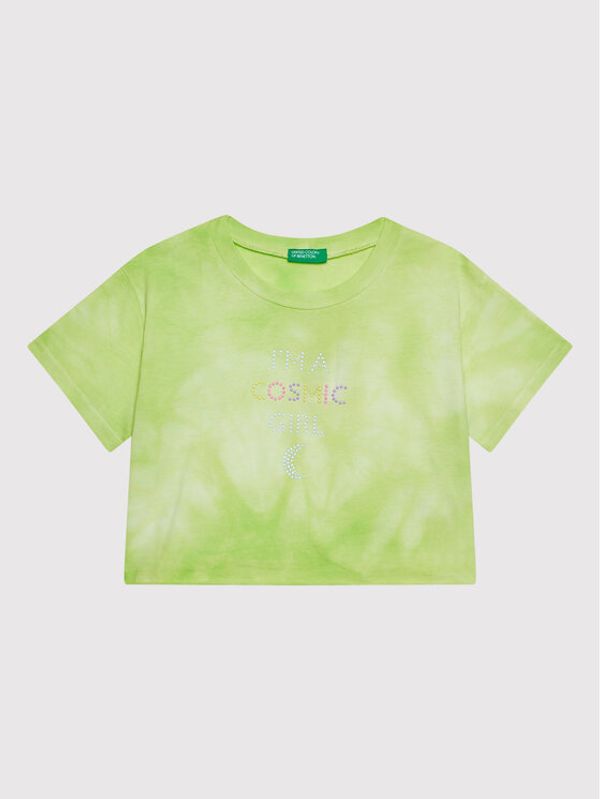 United Colors Of Benetton United Colors Of Benetton Тишърт 3085C102C Зелен Regular Fit