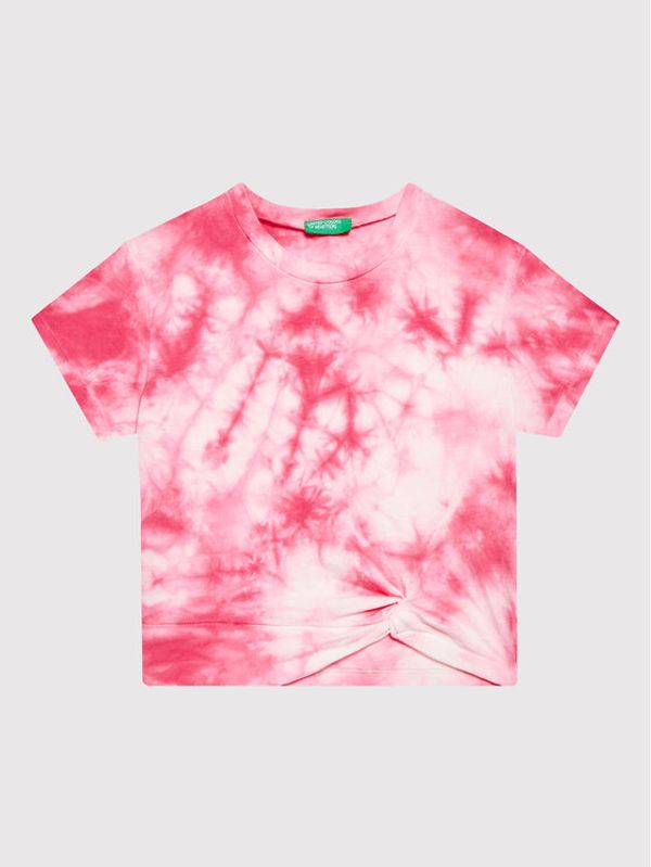 United Colors Of Benetton United Colors Of Benetton Тишърт 3085C104S Розов Regular Fit