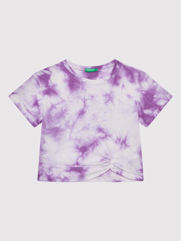 United Colors Of Benetton United Colors Of Benetton Тишърт 3085C104S Виолетов Regular Fit