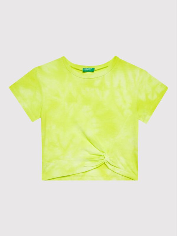 United Colors Of Benetton United Colors Of Benetton Тишърт 3085C104S Жълт Regular Fit