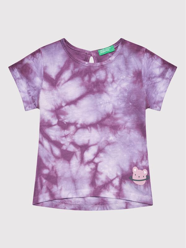 United Colors Of Benetton United Colors Of Benetton Тишърт 3085G103E Виолетов Regular Fit