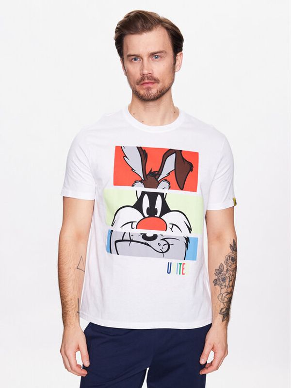 United Colors Of Benetton United Colors Of Benetton Тишърт 30964M010 Бял Regular Fit