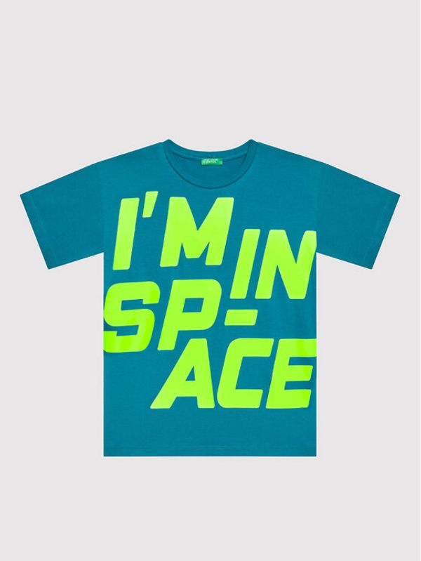 United Colors Of Benetton United Colors Of Benetton Тишърт 3096C1018 Зелен Regular Fit