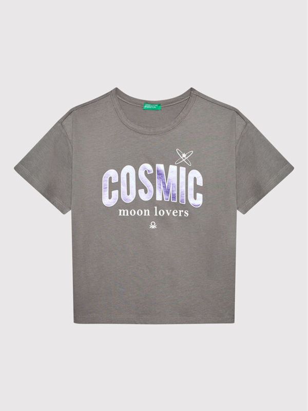 United Colors Of Benetton United Colors Of Benetton Тишърт 3096C102G Сив Regular Fit