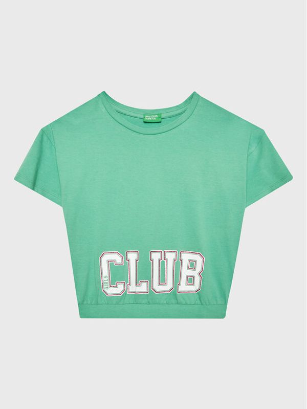 United Colors Of Benetton United Colors Of Benetton Тишърт 3096C10BA Зелен Boxy Fit