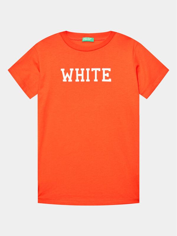 United Colors Of Benetton United Colors Of Benetton Тишърт 3096C10BJ Червен Regular Fit