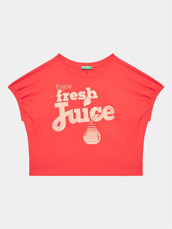 United Colors Of Benetton United Colors Of Benetton Тишърт 3096C10BT Червен Regular Fit