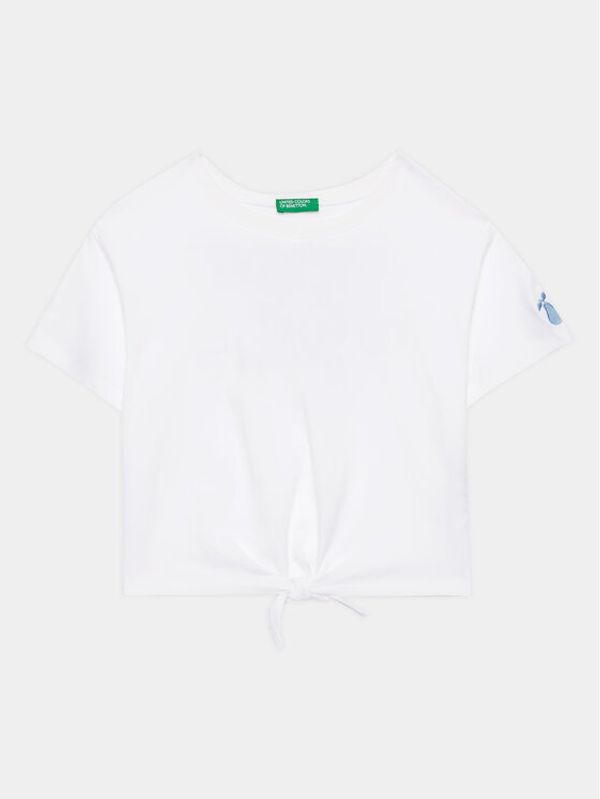 United Colors Of Benetton United Colors Of Benetton Тишърт 3096C10BU Бял Regular Fit