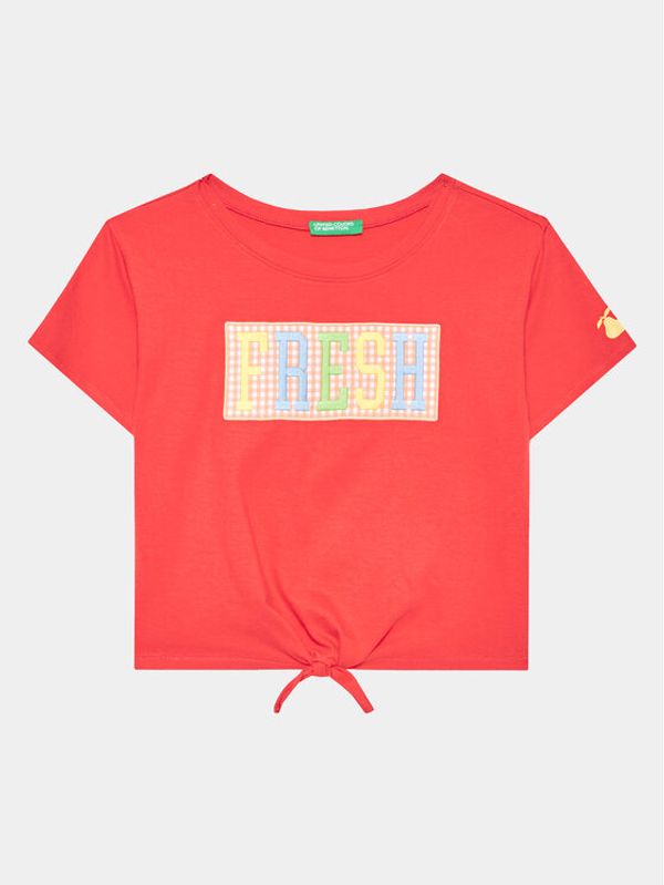 United Colors Of Benetton United Colors Of Benetton Тишърт 3096C10BU Червен Regular Fit