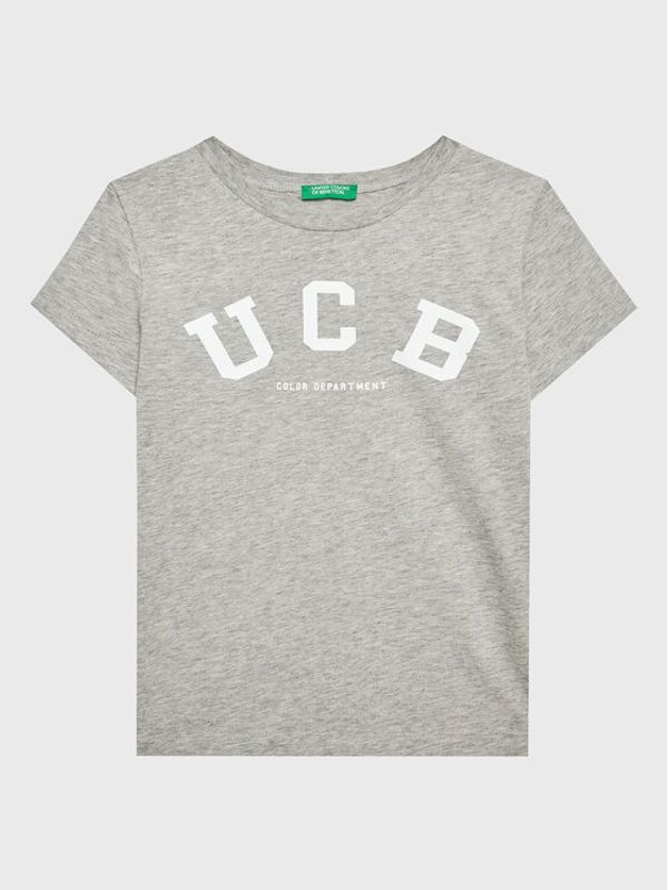 United Colors Of Benetton United Colors Of Benetton Тишърт 3096C10C6 Сив Regular Fit