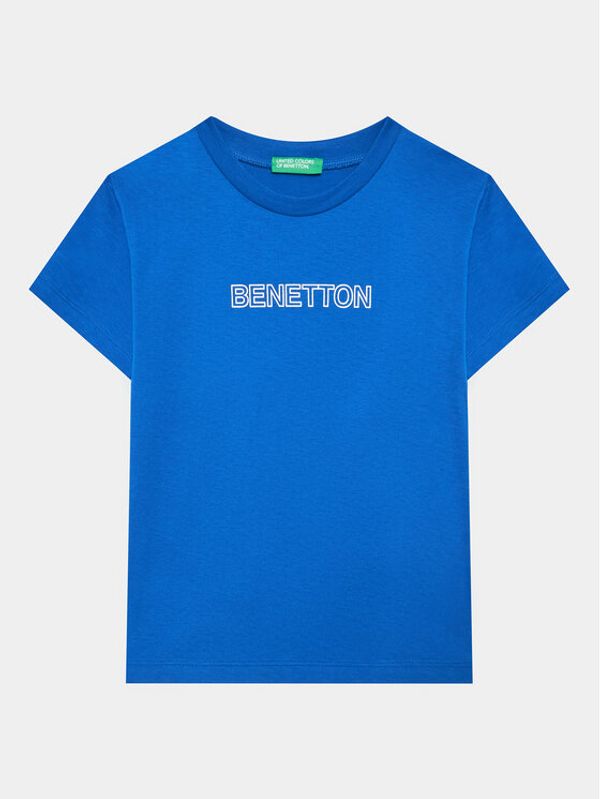 United Colors Of Benetton United Colors Of Benetton Тишърт 3096C10D5 Син Regular Fit