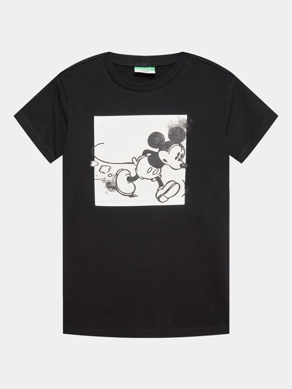 United Colors Of Benetton United Colors Of Benetton Тишърт 3096C10EC Черен Regular Fit