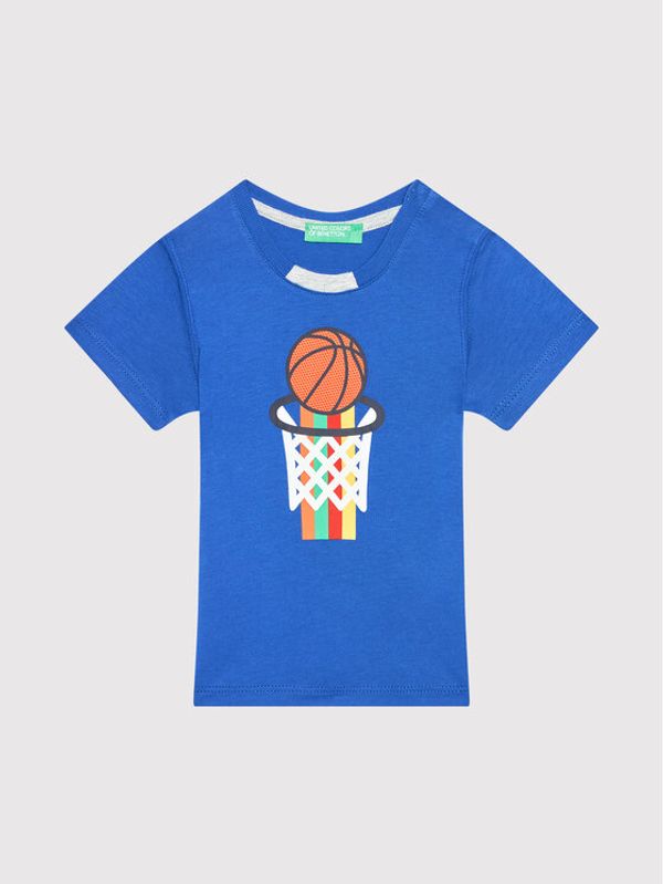 United Colors Of Benetton United Colors Of Benetton Тишърт 3096C154U Тъмносин Regular Fit