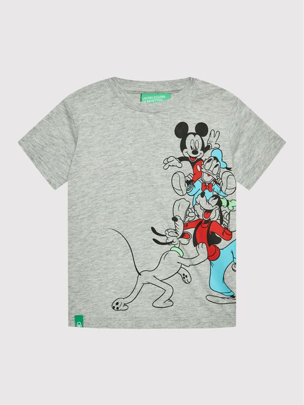 United Colors Of Benetton United Colors Of Benetton Тишърт 3096G103J Сив Regular Fit