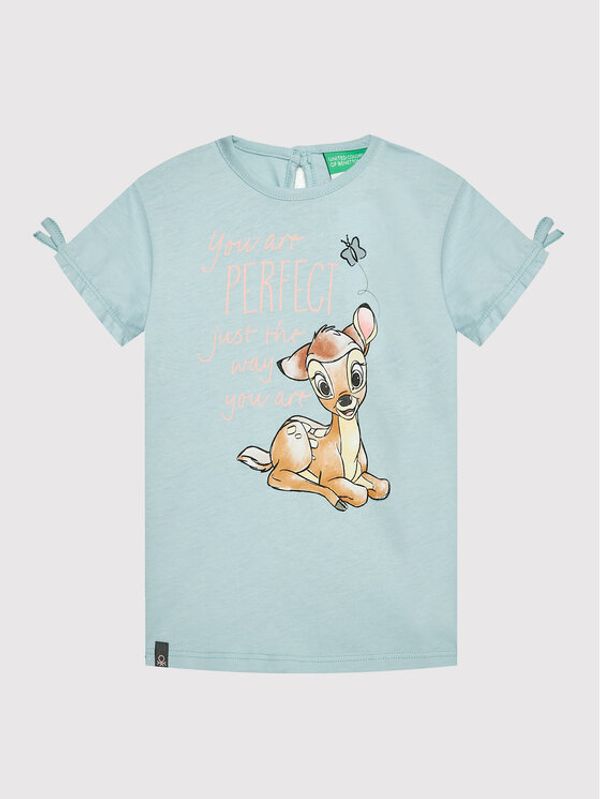 United Colors Of Benetton United Colors Of Benetton Тишърт 3096G103Q Син Regular Fit