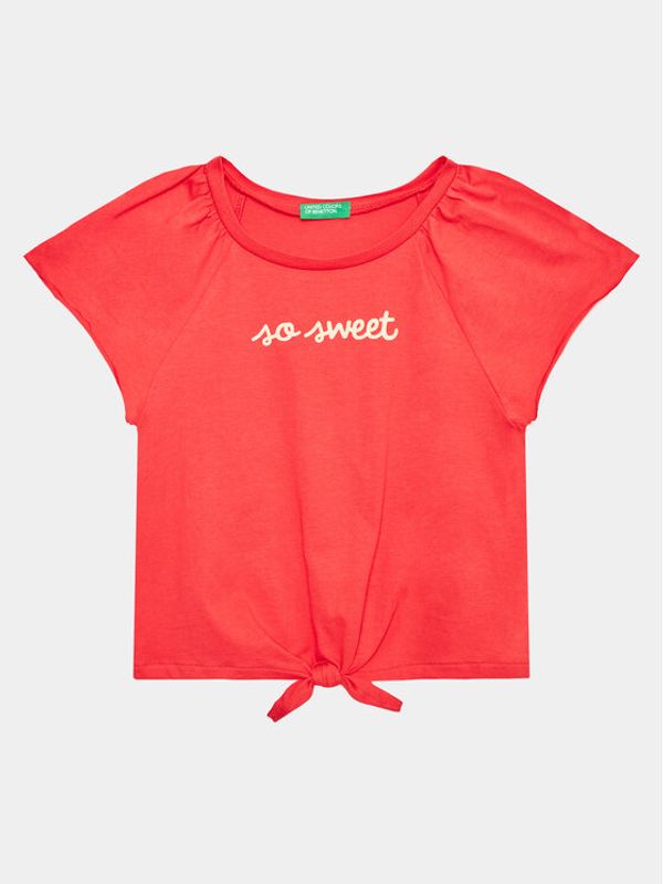 United Colors Of Benetton United Colors Of Benetton Тишърт 3096G108Y Червен Regular Fit
