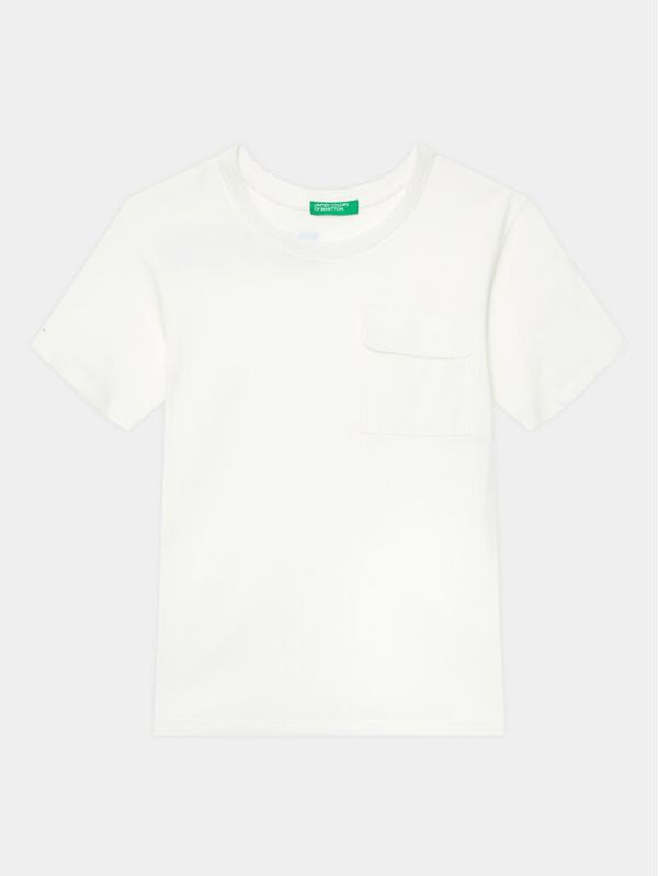 United Colors Of Benetton United Colors Of Benetton Тишърт 3096G1097 Бял Regular Fit