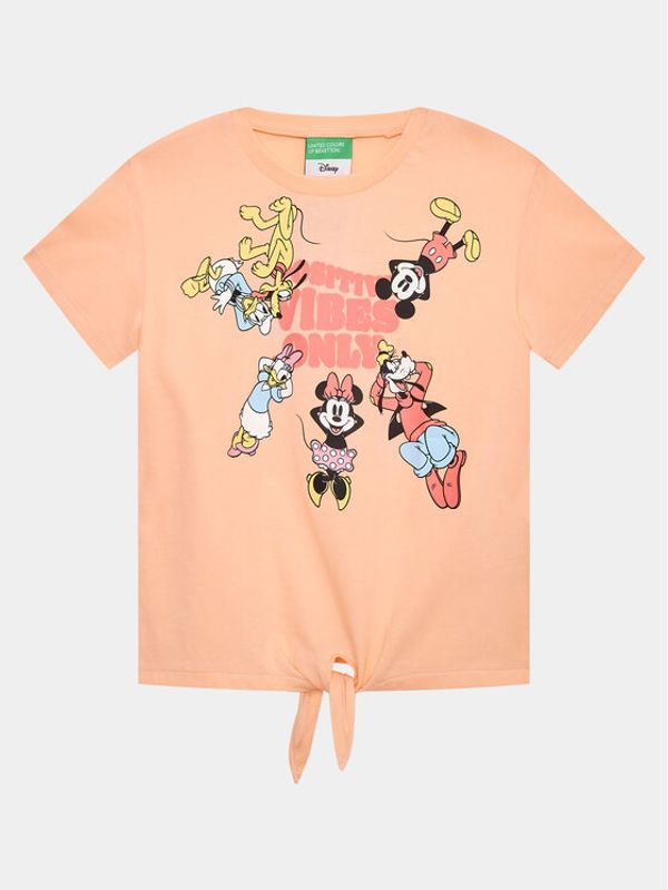 United Colors Of Benetton United Colors Of Benetton Тишърт 3096G10B1 Розов Regular Fit