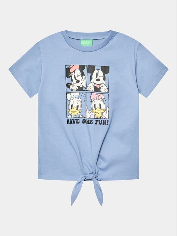 United Colors Of Benetton United Colors Of Benetton Тишърт 3096G10B1 Син Regular Fit