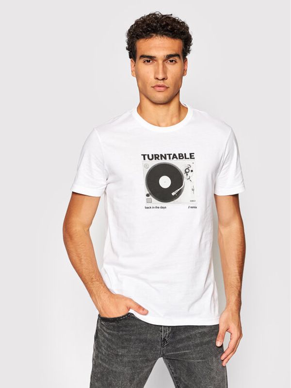 United Colors Of Benetton United Colors Of Benetton Тишърт 3096U1018 Бял Regular Fit