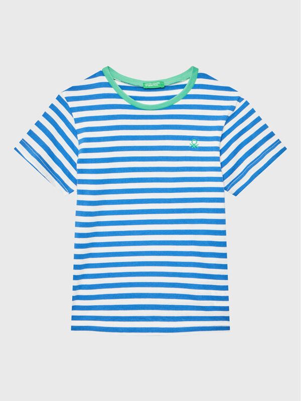United Colors Of Benetton United Colors Of Benetton Тишърт 30YFG107G Син Regular Fit