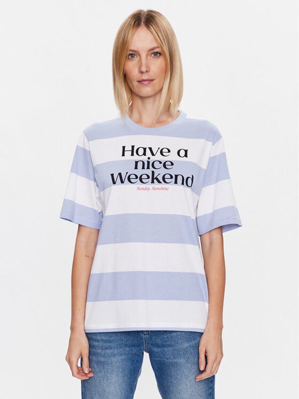 United Colors Of Benetton United Colors Of Benetton Тишърт 35U4D103E Тъмносин Relaxed Fit