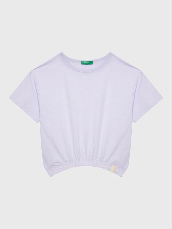 United Colors Of Benetton United Colors Of Benetton Тишърт 37YKC10AU Виолетов Boxy Fit