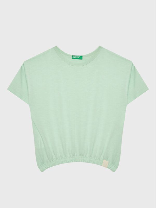 United Colors Of Benetton United Colors Of Benetton Тишърт 37YKC10AU Зелен Boxy Fit