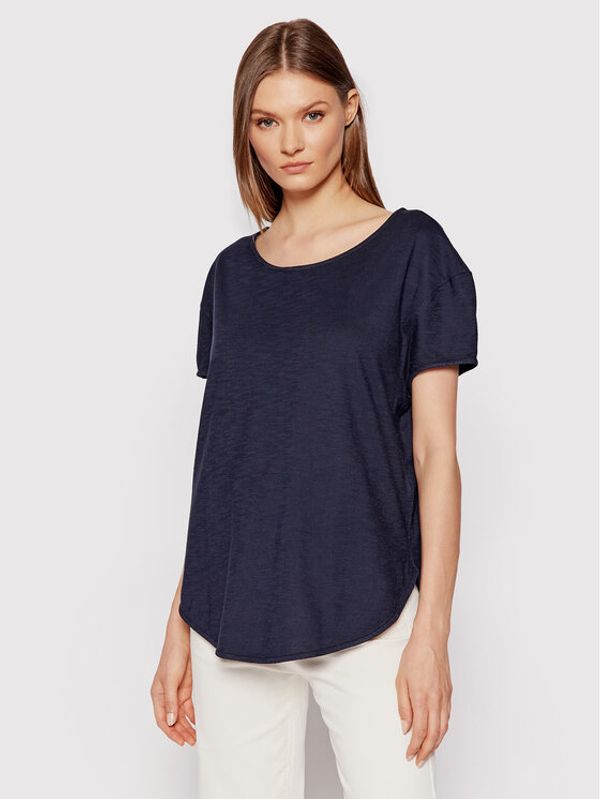 United Colors Of Benetton United Colors Of Benetton Тишърт 3BVXE19E6 Тъмносин Oversize