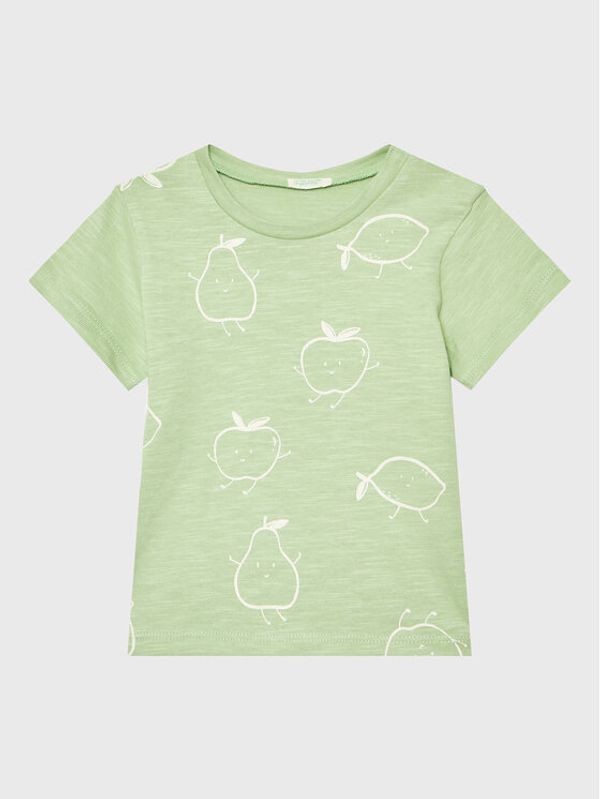 United Colors Of Benetton United Colors Of Benetton Тишърт 3F93A102L Зелен Relaxed Fit
