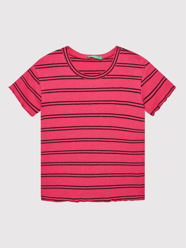 United Colors Of Benetton United Colors Of Benetton Тишърт 3HFUC102U Розов Regular Fit