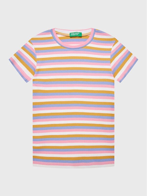 United Colors Of Benetton United Colors Of Benetton Тишърт 3HFUG107A Цветен Regular Fit