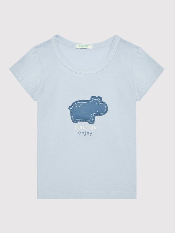 United Colors Of Benetton United Colors Of Benetton Тишърт 3I1XA1007 Син Regular FIt