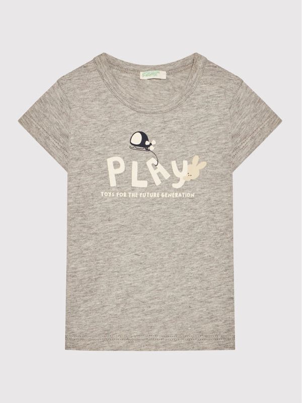 United Colors Of Benetton United Colors Of Benetton Тишърт 3I1XA100A Сив Regular Fit