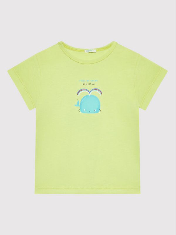 United Colors Of Benetton United Colors Of Benetton Тишърт 3I1XA100P Зелен Regular Fit