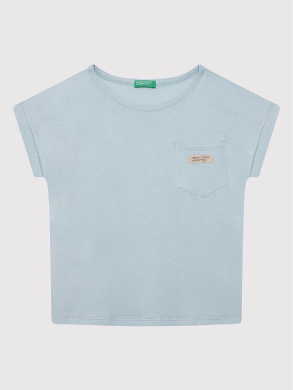 United Colors Of Benetton United Colors Of Benetton Тишърт 3I1XC101N Син Relaxed Fit