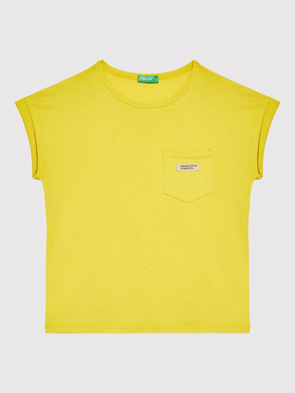 United Colors Of Benetton United Colors Of Benetton Тишърт 3I1XC101N Зелен Relaxed Fit
