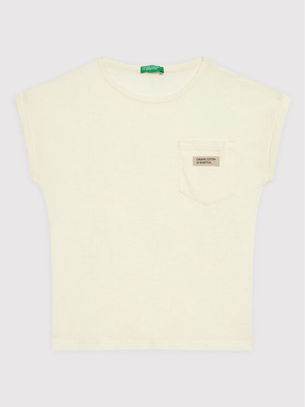United Colors Of Benetton United Colors Of Benetton Тишърт 3I1XC101N Жълт Relaxed Fit