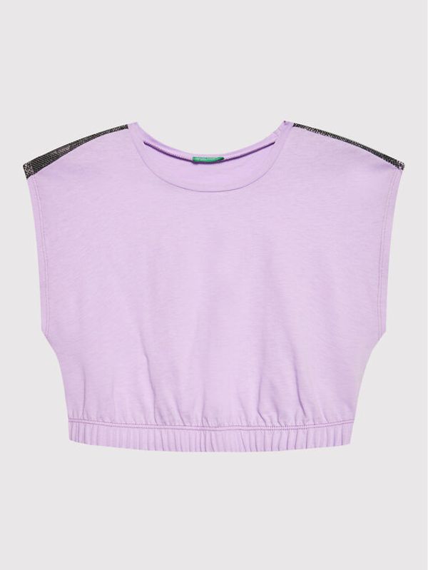 United Colors Of Benetton United Colors Of Benetton Тишърт 3I1XC102T Виолетов Regular Fit
